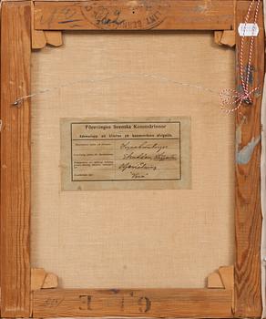 SIGNE GRÖNBERGER, olja på duk. Signerad och daterad 1916.