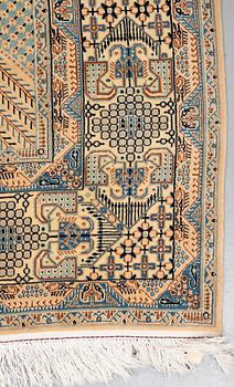 A rug, Old Nain, part silk, ca 257 x 165 cm.