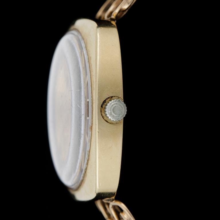 ARMBANDSUR, Certina, New Art, Automatic, med armband, 18k guld. 1970-tal. Totalvikt 76,6g.