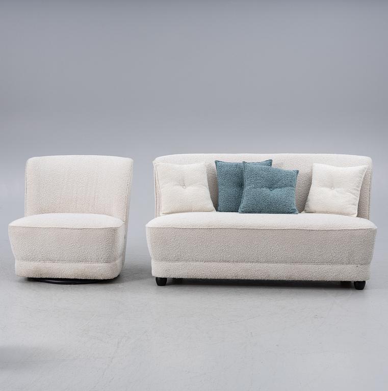 A contemporary sofa and armchair, Boom Interior.