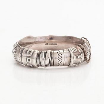 Silver bangle, Tillander, Helsinki 1960.
