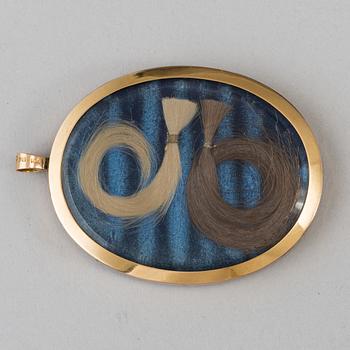 CARL VIERTEL, attributed to, early 19th century, in golden 18K frame by Olof Carlström, Stockholm 1804.