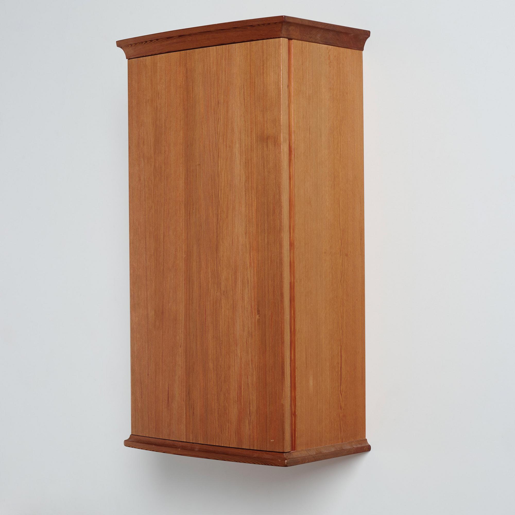 James Krenov, a wall cabinet, executed in his own workshop, Bromma, Sweden ca 1965.