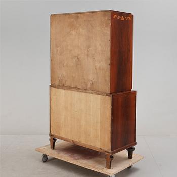 VITRINSKÅP, art deco, 1930/40-tal.