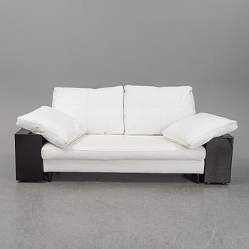 Eileen Gray, a white leather 'Lota' sofa, Aram.