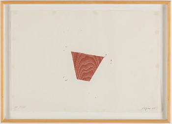 JOEL SHAPIRO, woodcut, 1987, signed in pencil and numbered AP IX/XII.