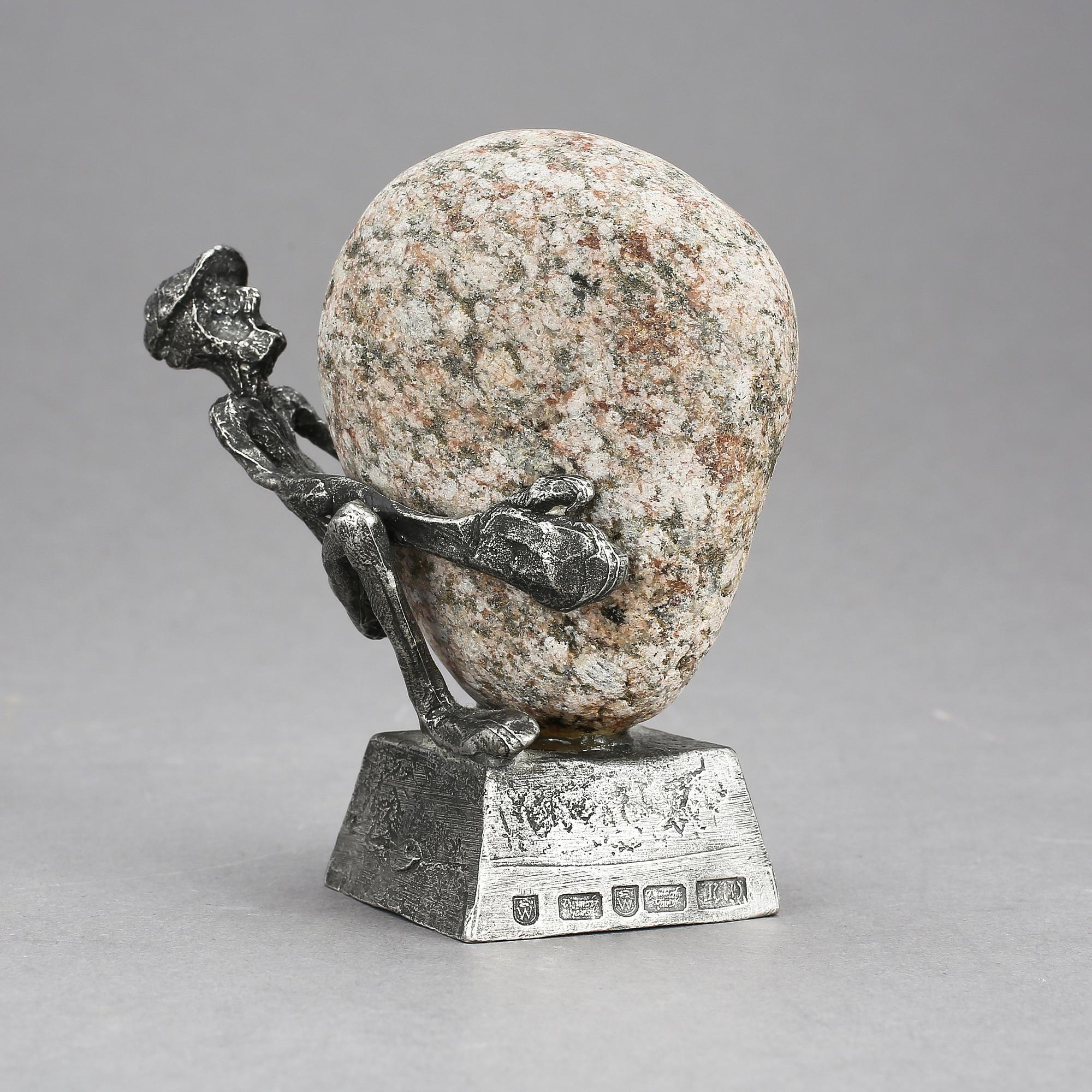 HENRY GUSTAFSSON, skulptur, "Lyftet". Signerad.