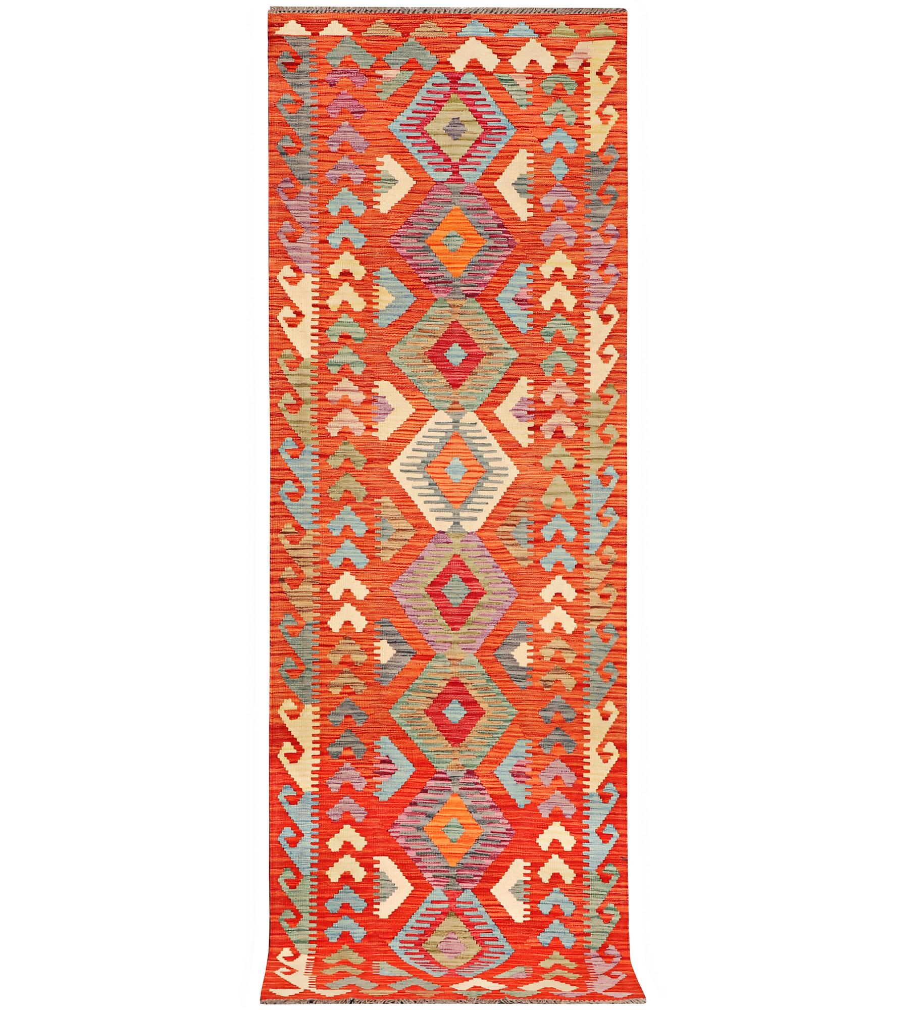 Gallerimatta, Kelim, ca 304 x 84 cm.