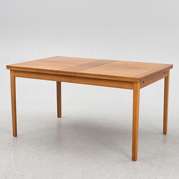 A teak-veneered dining table, Skaraborgs Möbelindustri AB, Sweden, 1960's/70's.