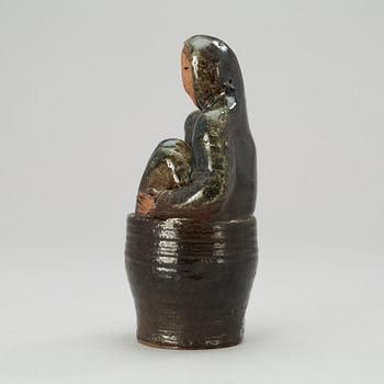 A unique Lisa Larson stoneware sculpture, Gustavsberg Studio 1970's.