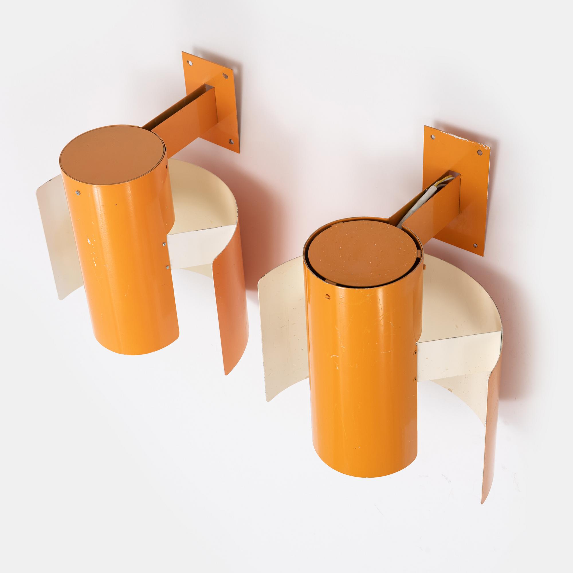 A pair of wall lights, AB Bruno Herbst, second half of the 20th Century.