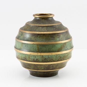 Vase Swedish Metalworks (SvM) 1920-30s Swedish Modern.