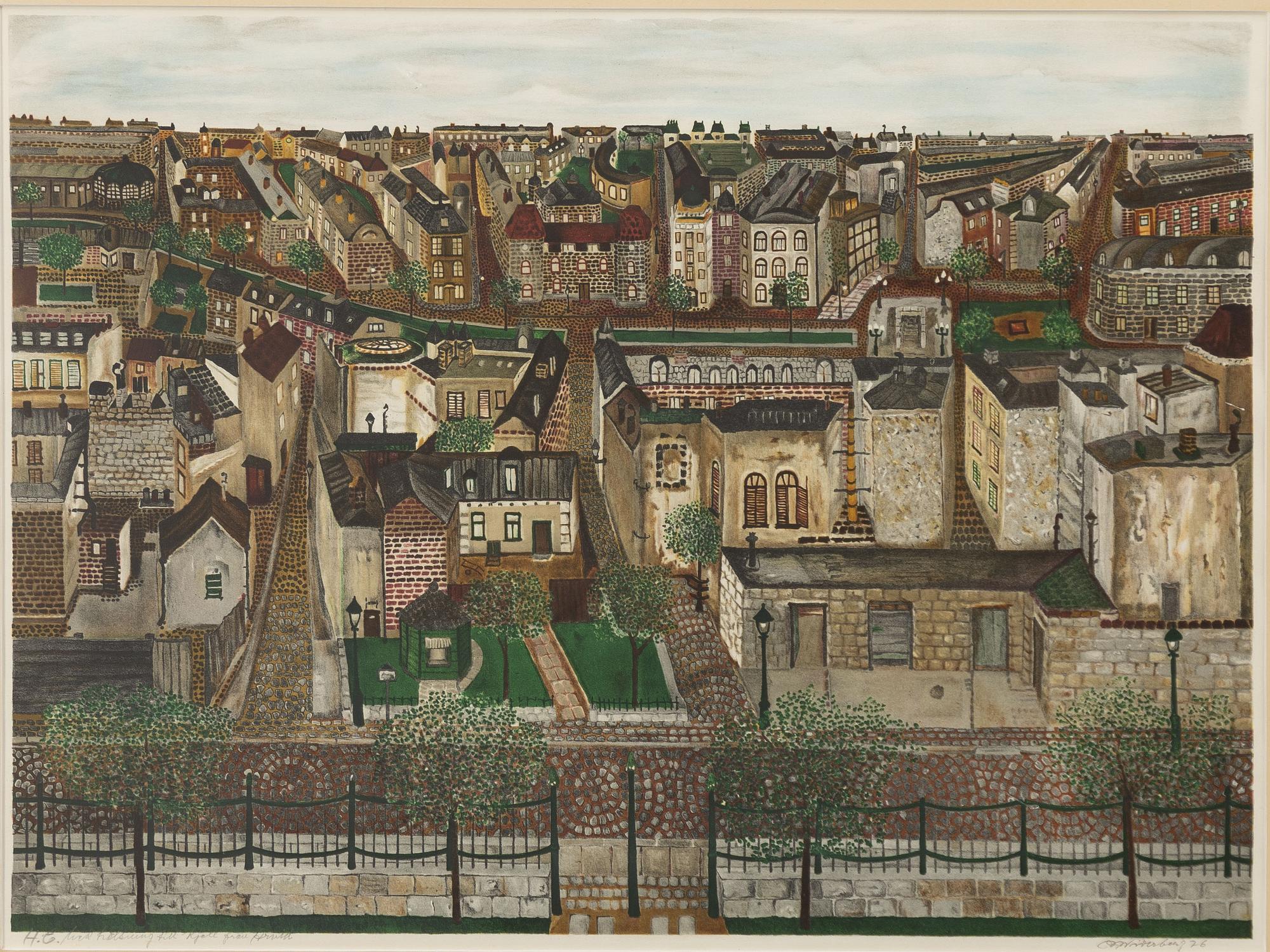 Arvid Widerberg, View of Paris.