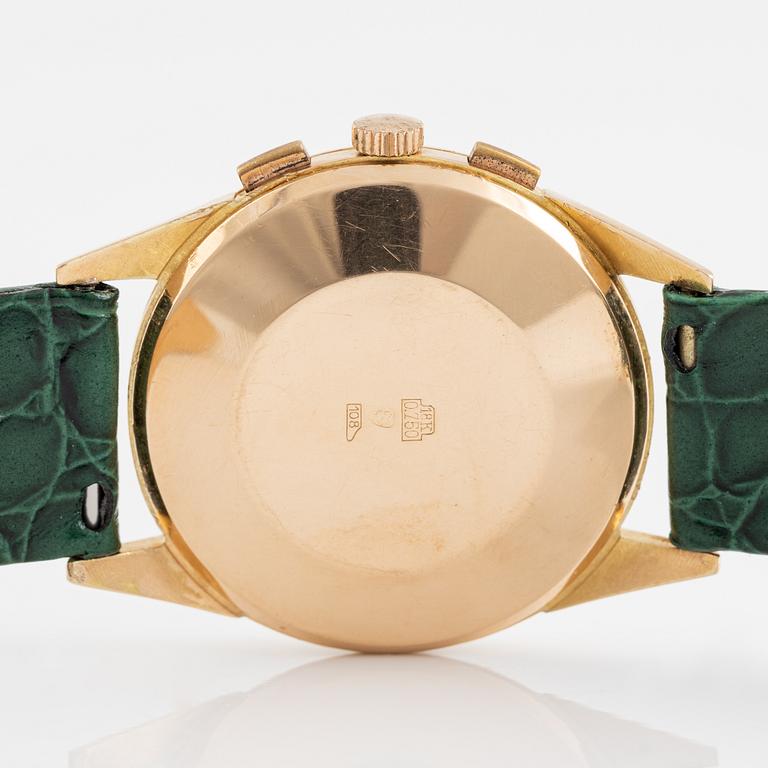 Lemania, chronograph, wristwatch, 37,5 mm.