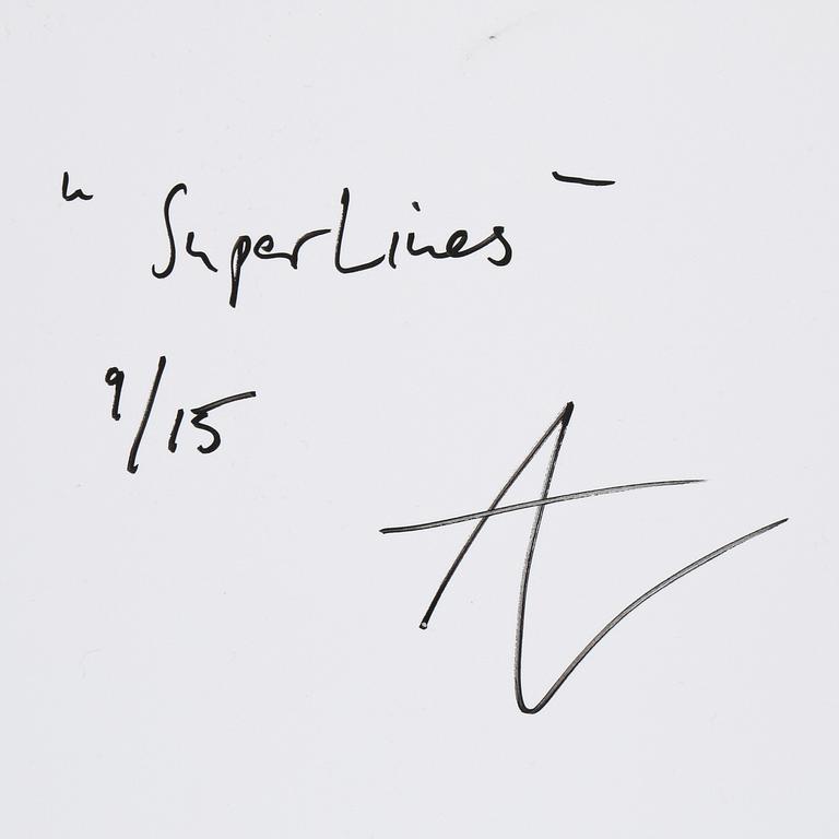 ANDREAS LUNDBERG, "Super lines", gicleetryck på plexiglas, signerad och numrerad a tergo.