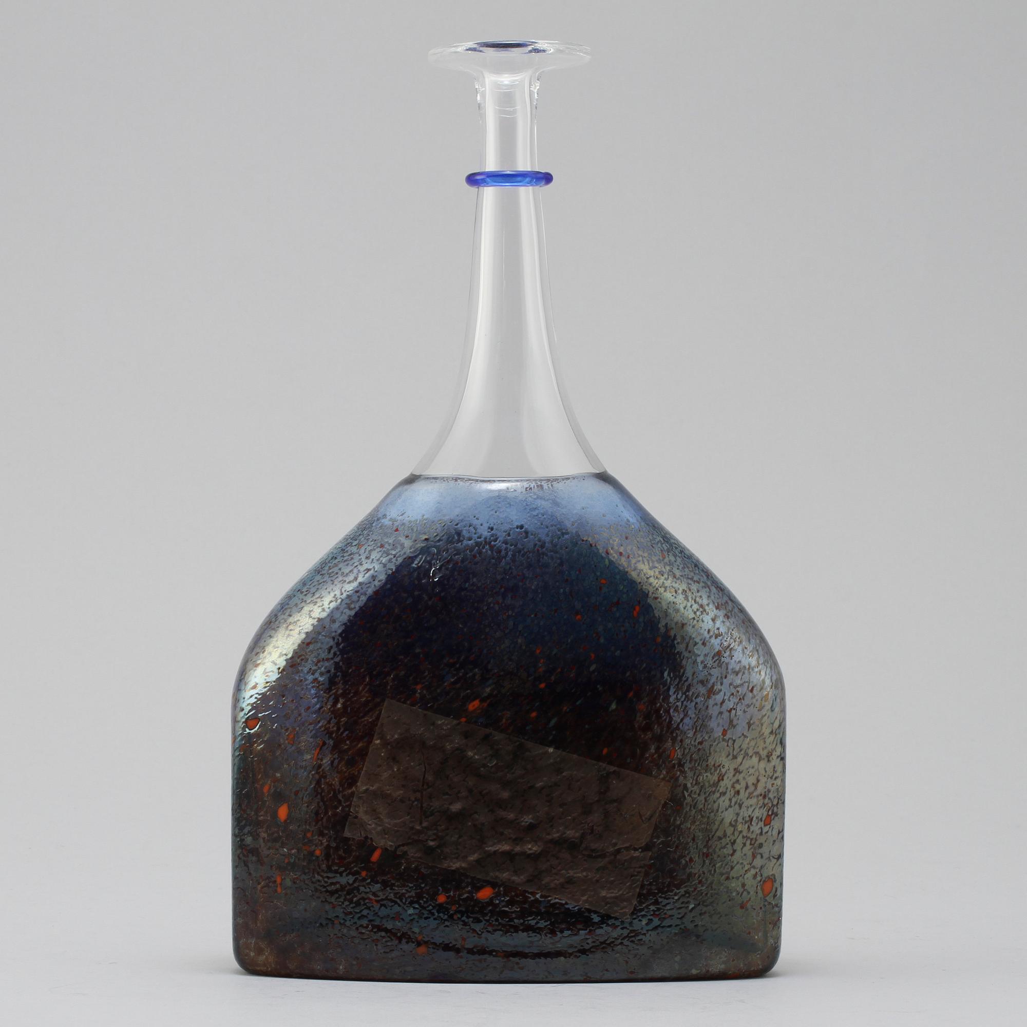 FLASKA, glas, Bertil Vallien, Kosta Boda, Artist Collection, 1900-talets fjärde kvartal.
