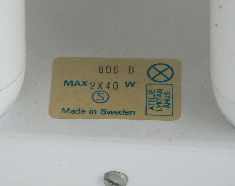 SKRIVBORDSLAMPOR, 2 st,"OS-lampan", Anders Pehrson, Ateljé Lyktan, Åhus, 1900-talets andra hälft.