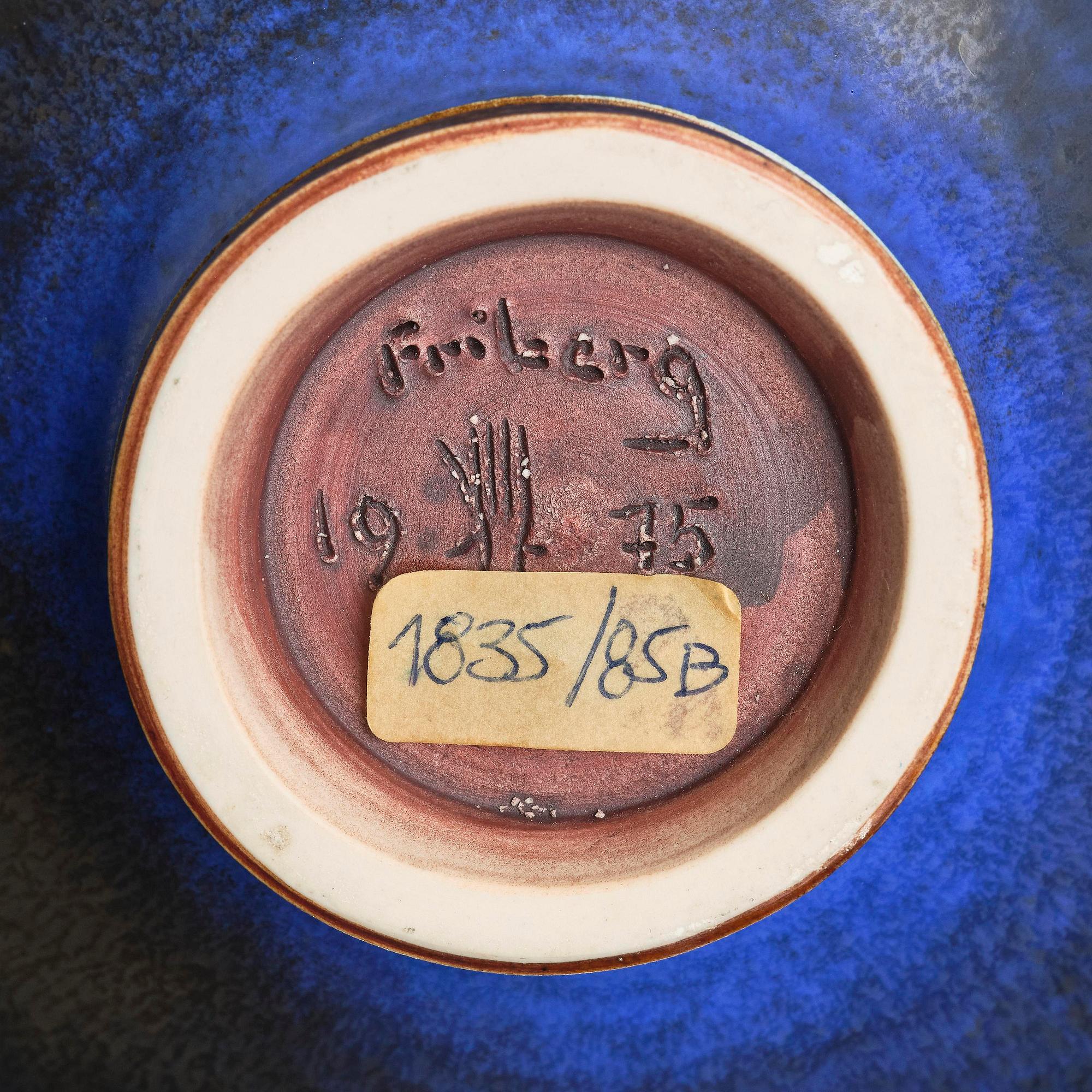 Berndt Friberg, a stoneware vase, Gustavsberg Studio 1975.