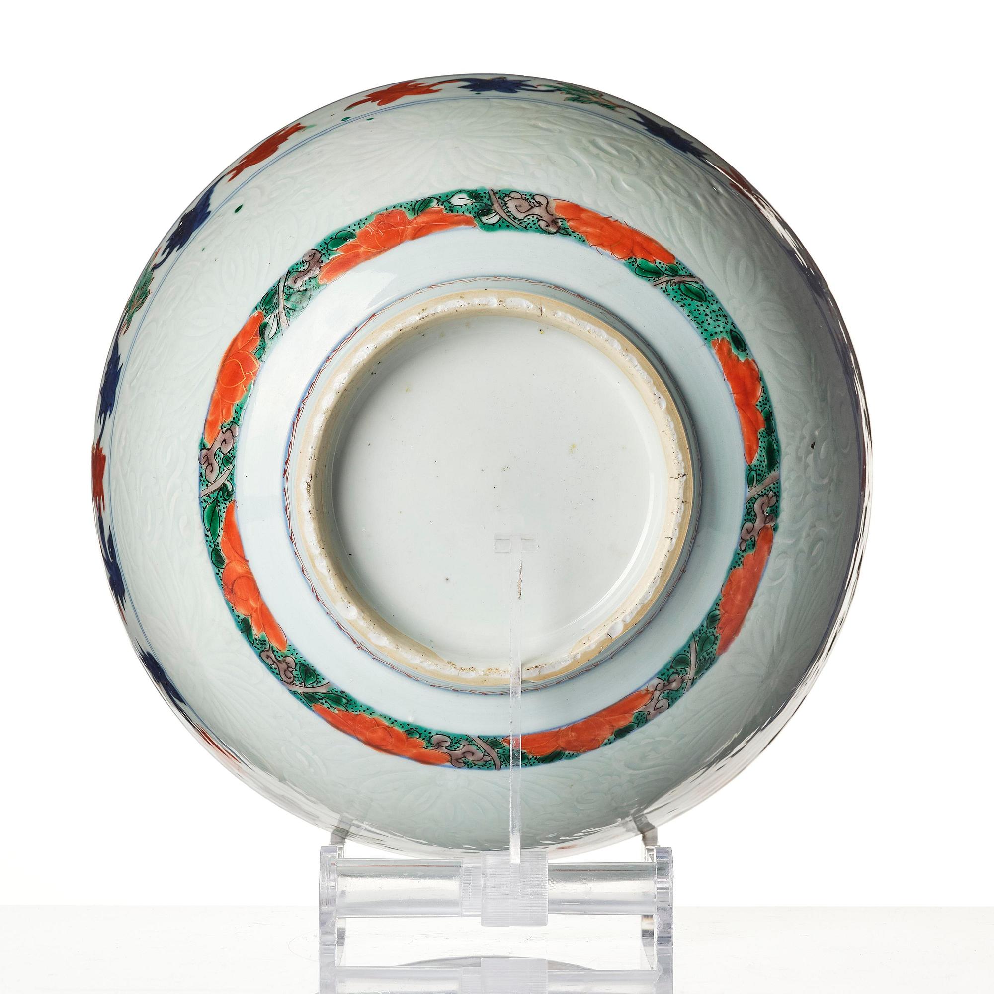 A famille verte bowl, Qing dynasty, Kangxi (1662-1722).