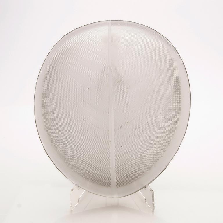 Tapio Wirkkala, fat, glass, "Leaf", Iittala.