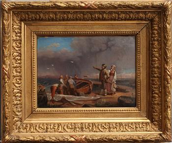 BENGT NORDENBERG, olja på pannå, sign o dat 1850.