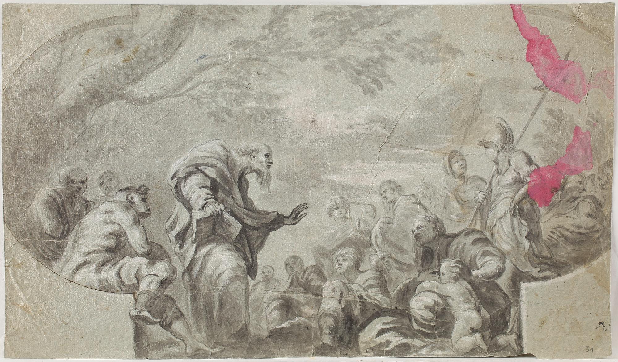 OKÄND KONSTNÄR, tuschlavering, 1600/1700-tal.