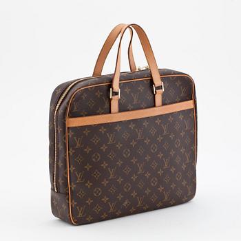 LOUIS VUITTON, a monogrammed canvas briefcase.