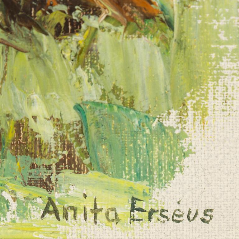 Anita Erséus, olja på duk, signerad.