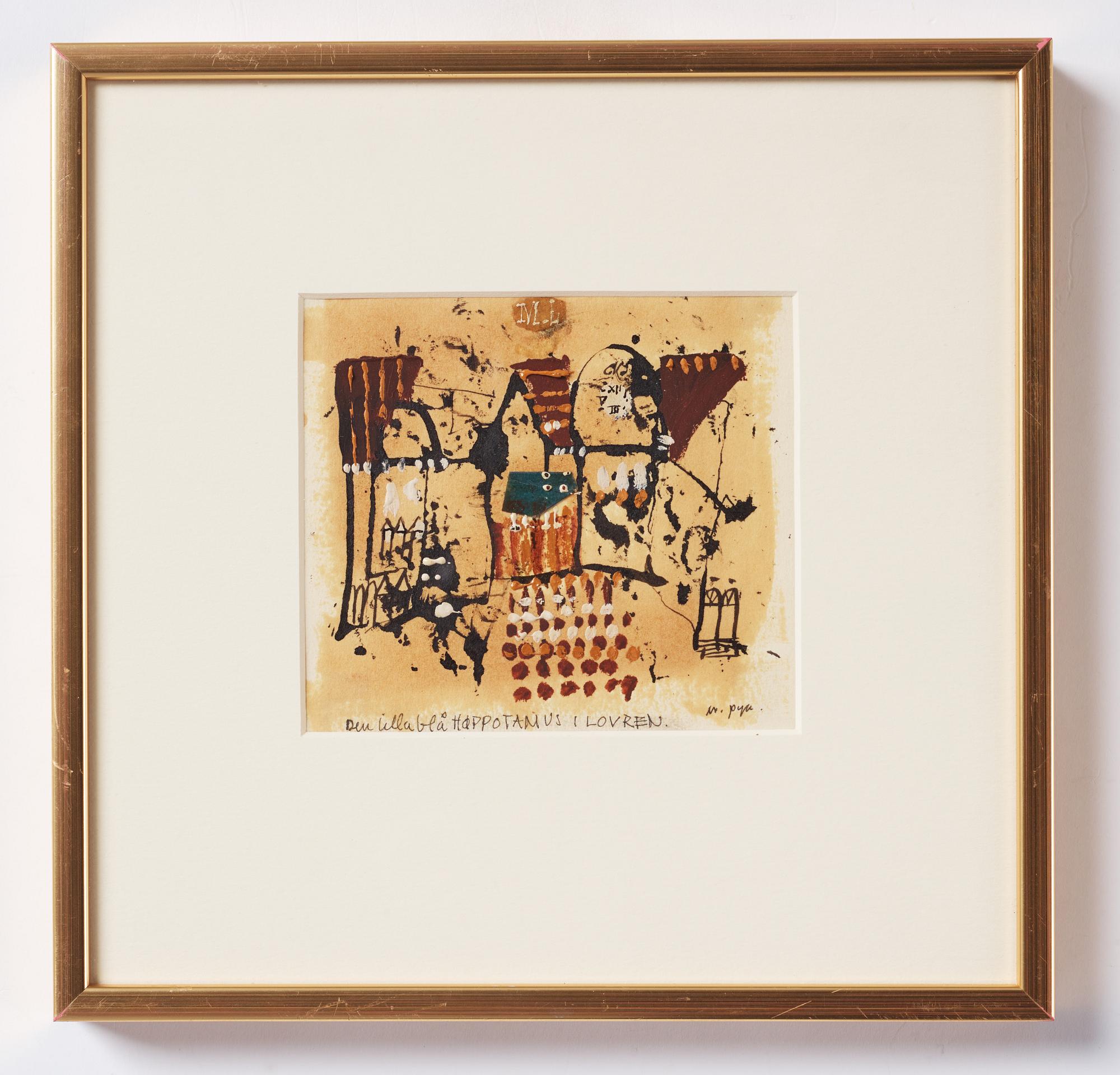 Madeleine Pyk,  "Den lilla blå hippotamus i Louvren".