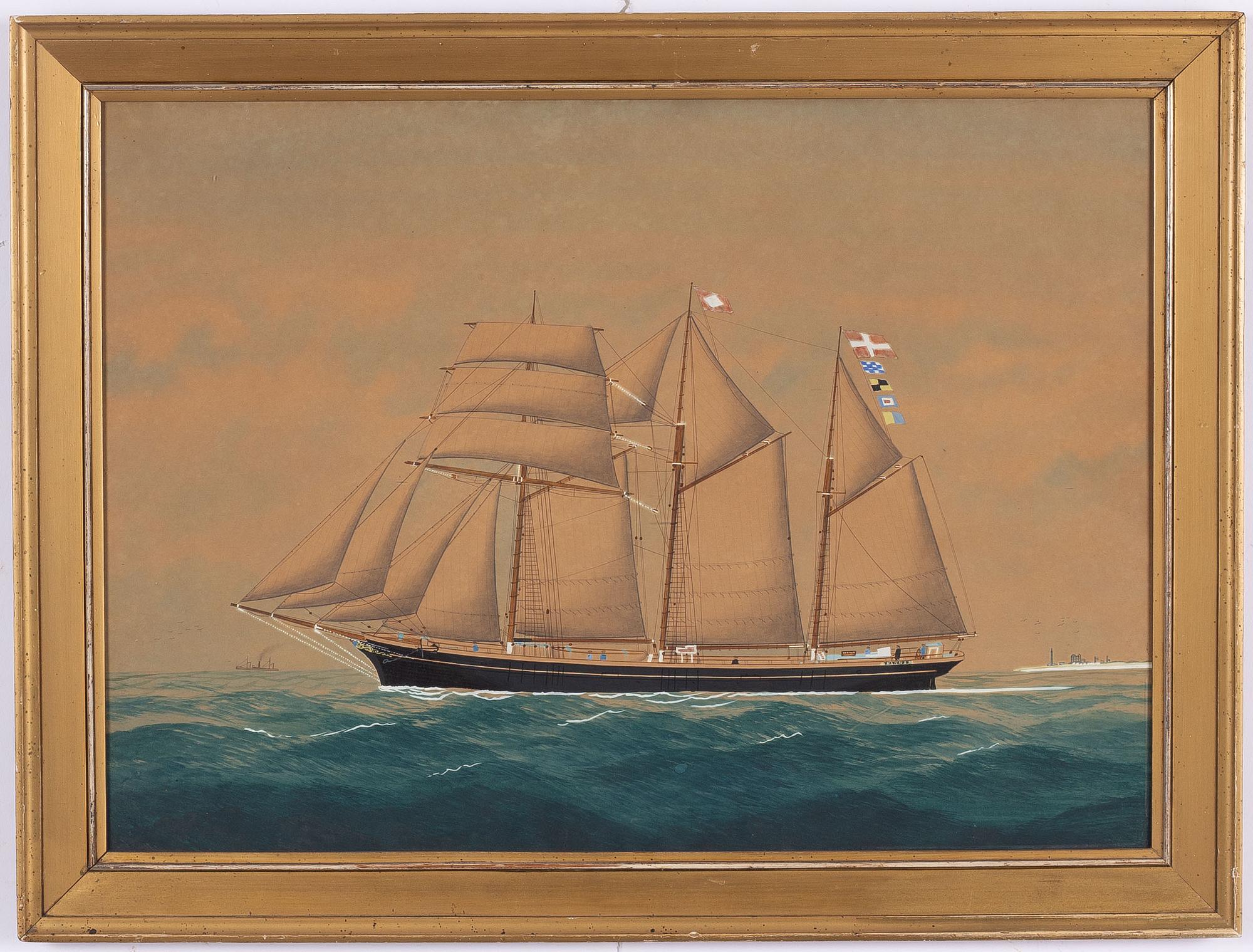 H Torkildsen, Three-masted barquentine "Nanna".