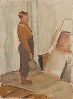 Eero Nelimarkka, olja på pannå, signerad och daterad 1920.