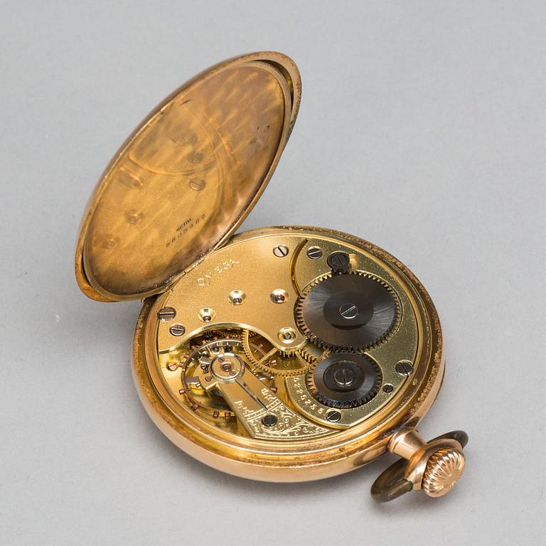 FICKUR, Omega, 18K guld, omkring 1920.