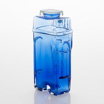 Helena Tynell, A ' Grandfather' liquor bottle and seven drinking glasses for Riihimäen Lasi Oy.