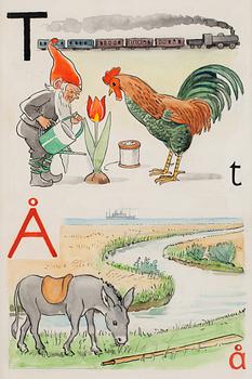 47. Elsa Beskow, "T-tomte och Å-åsna".