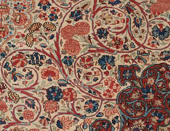 SEMI-ANTIQUE KASHAN. 361 x 263 cm.