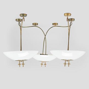 Paavo Tynell, Chandelier, for Taito. Made to order 1950.