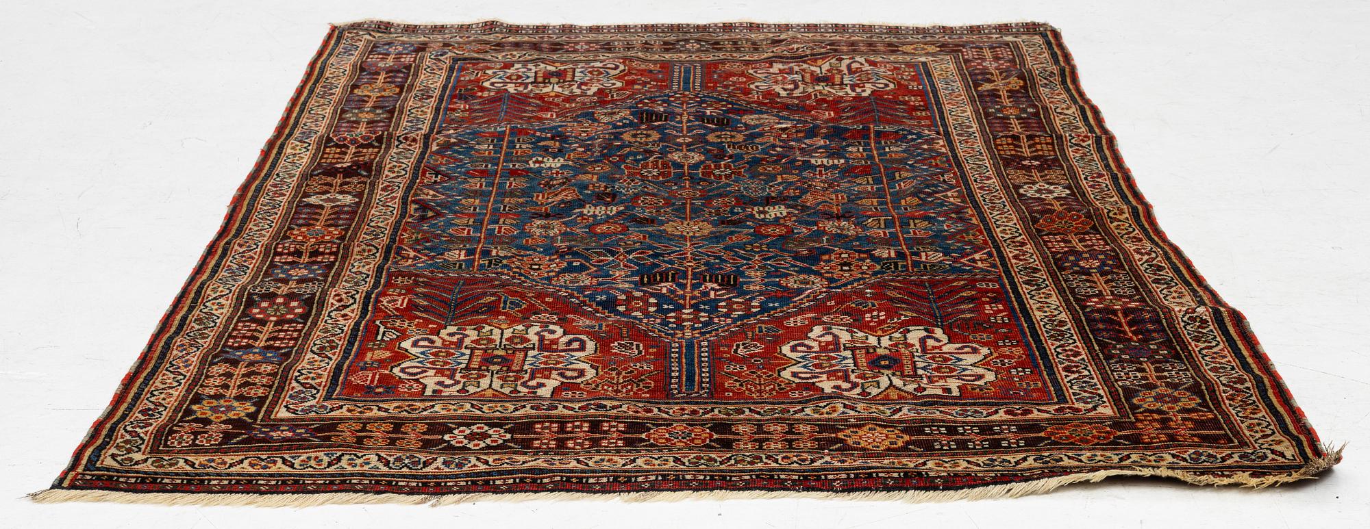 Matta, antik Qashqai, sydöstra Iran, ca 199 x 138 cm.