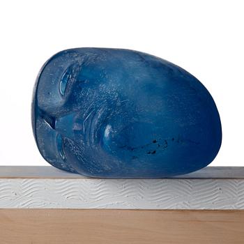 Bertil Vallien, a unique sand cast glass sculpture, Kosta Boda, Sweden.