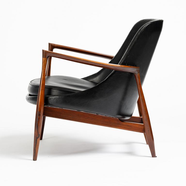 Ib Kofod-Larsen, a rosewood "Elizabeth" easy chair, cabinetmakers Christensen & Larsen, Denmark, 1950s-60s.