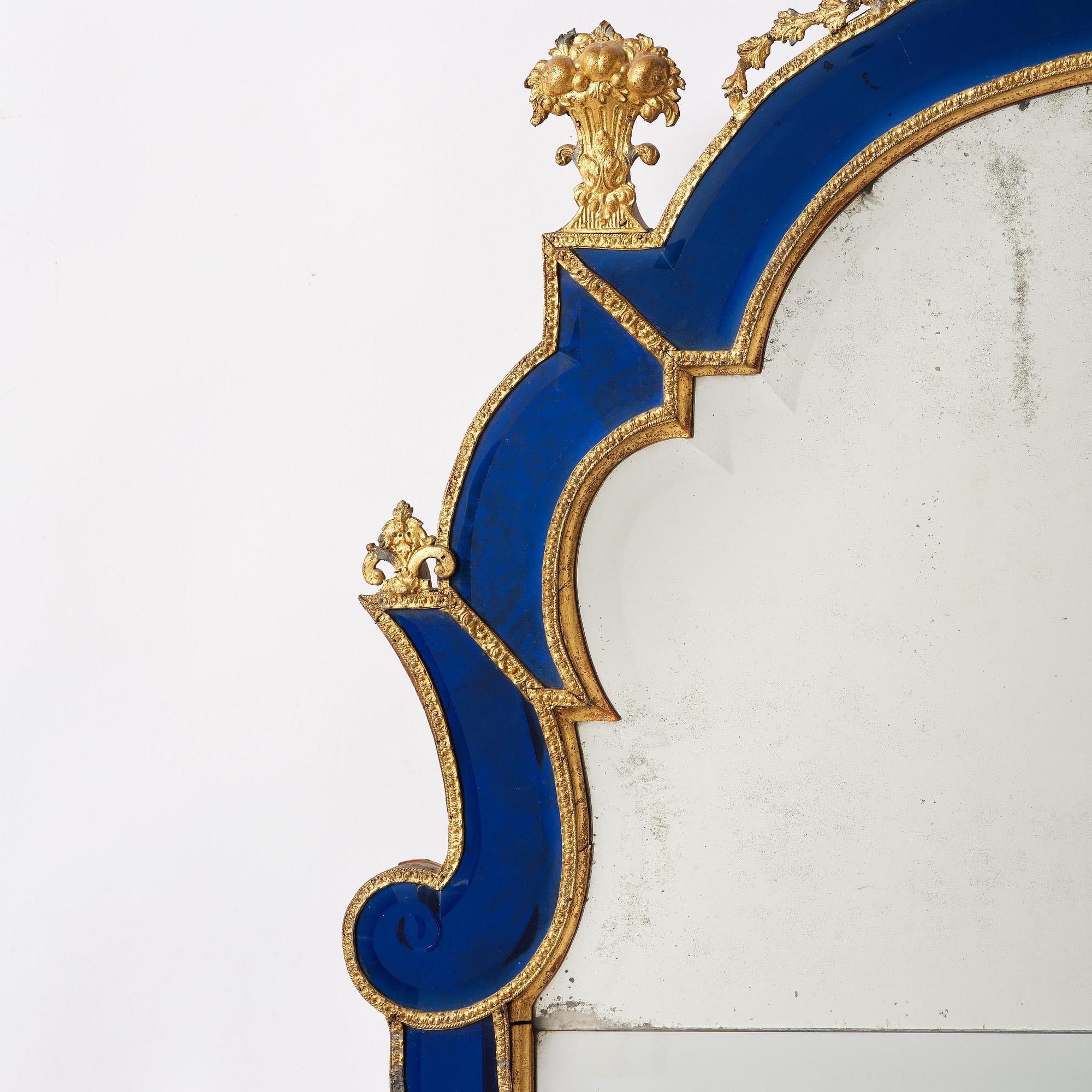 Spegel, tillskriven Burchard Precht ca 1720, Barock.