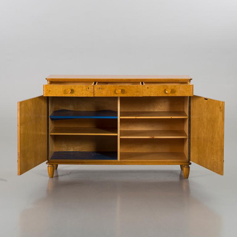 A Swedish birch 1930s-40s sideboard.