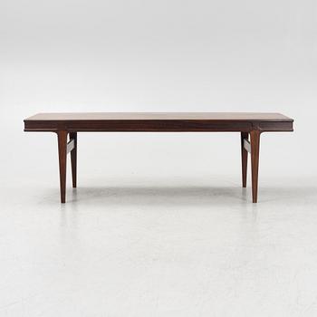 Johannes Andersen, a rosewood-veneered coffee table, 1960's.