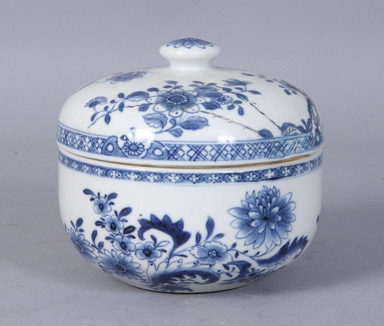 LOCKASK, porslin, Kina, 1700/1800-tal.