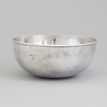 A Swedish sterling silver bowl, maker's mark Birger Haglund, Stockholm, 1977.