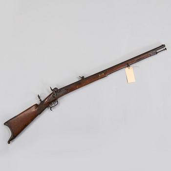 A percussion lock rifle by Gerling in Kiel mid 1800s.