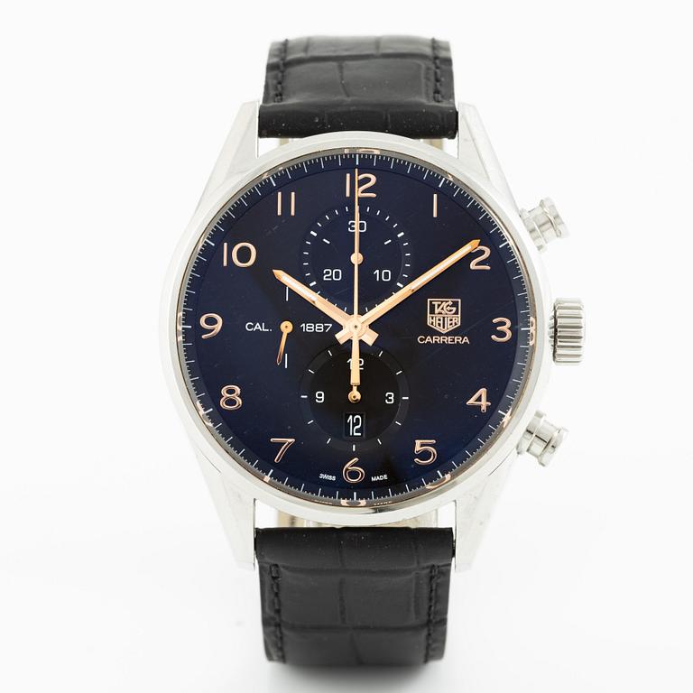 Tag Heuer, Carrera, chronograph, wristwatch, 43 mm.