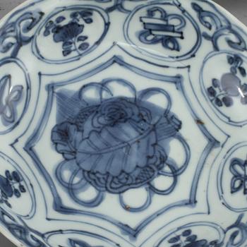 BÄRTALLRIKAR, 6 st, porslin, Kina, Kangxi (1662-1722).