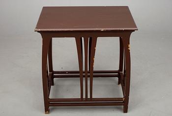 MÖBLEMANG, 8 delar, jugend, stämpel Puuteollisuusliike J. Järveläinen, Raumo, Finland 1906.