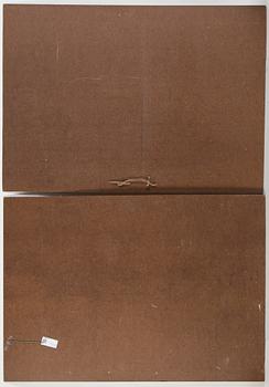 Two commercial poster for driving license, 1950/60s, Ljunglöfs, Stockholm.