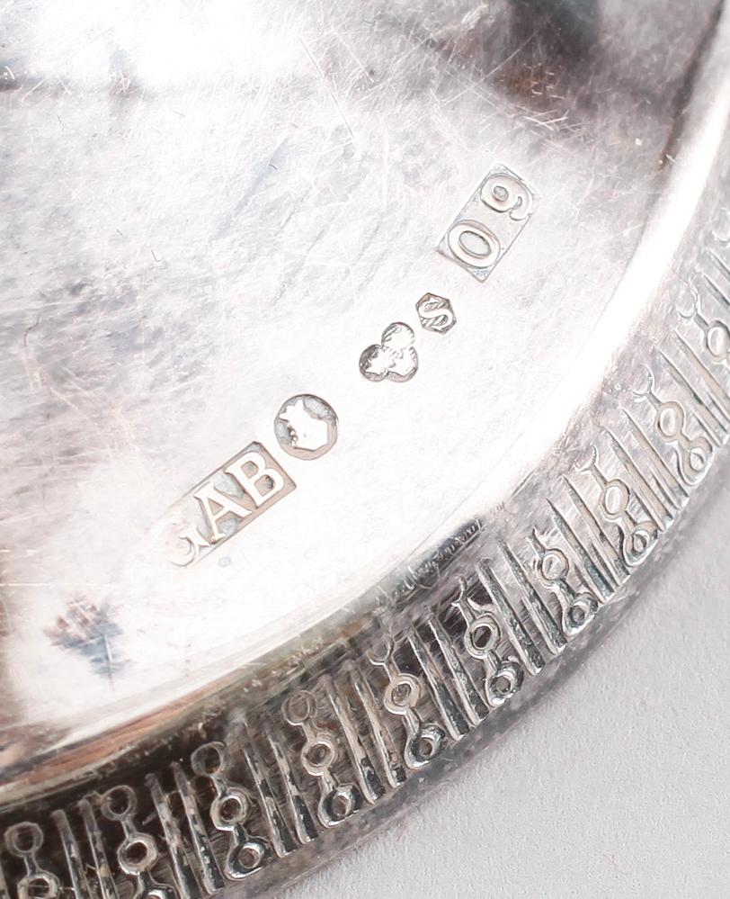 LJUSSTAKAR, 1 par, silver, GAB, Stockholm 1964.